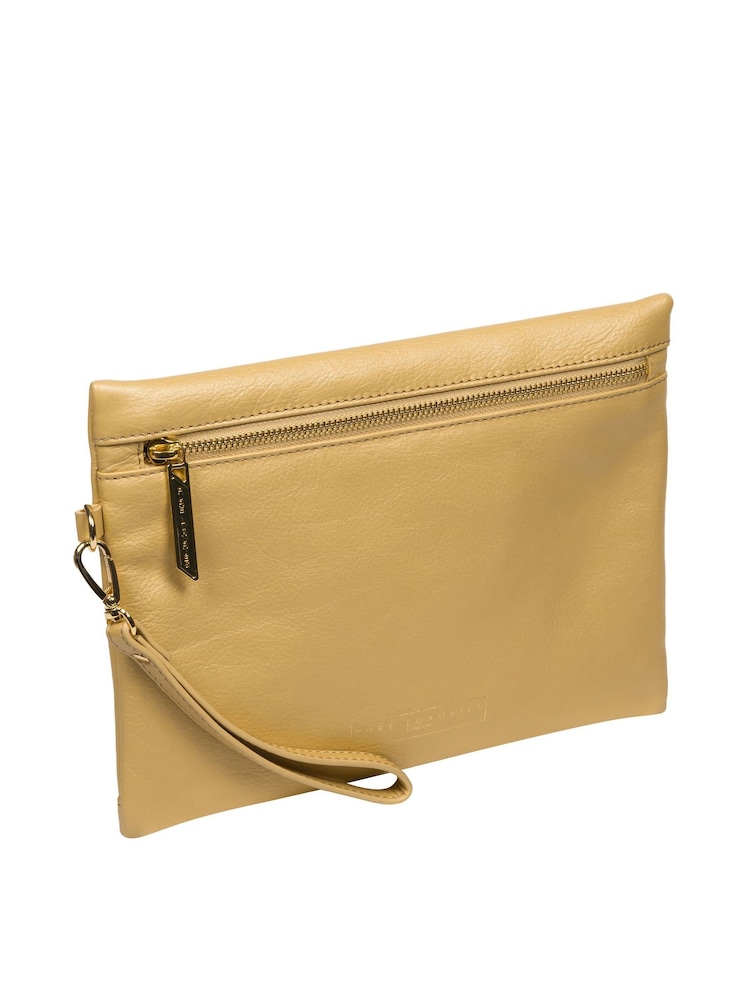Pure Luxuries London Chalfont Leather Clutch Bag - Image 5 of 7