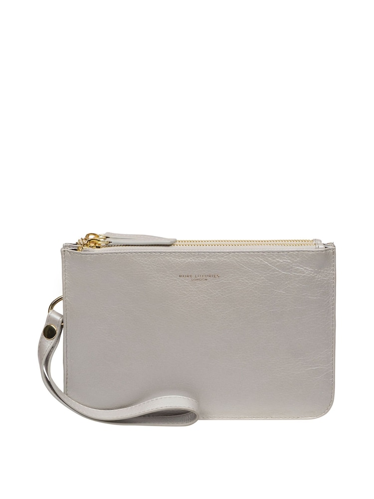 Pure Luxuries London Addison Nappa Leather Clutch Bag - Image 3 of 7