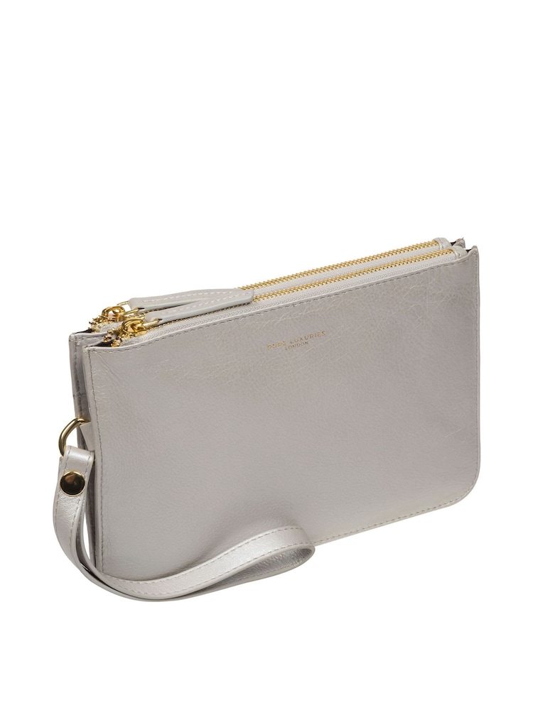 Pure Luxuries London Addison Nappa Leather Clutch Bag - Image 4 of 7