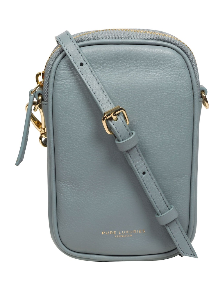 Pure Luxuries London Alaina Nappa Leather Cross-Body Phone Bag - Image 1 of 5