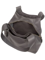 Chromgrau - Pure Luxuries London Colette Handtasche aus Leder - Bild 8 von 8
