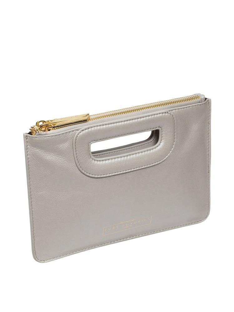 Pure Luxuries London Esher Leather Clutch Bag - Image 4 of 6