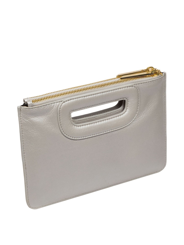 Pure Luxuries London Esher Leather Clutch Bag - Image 5 of 6