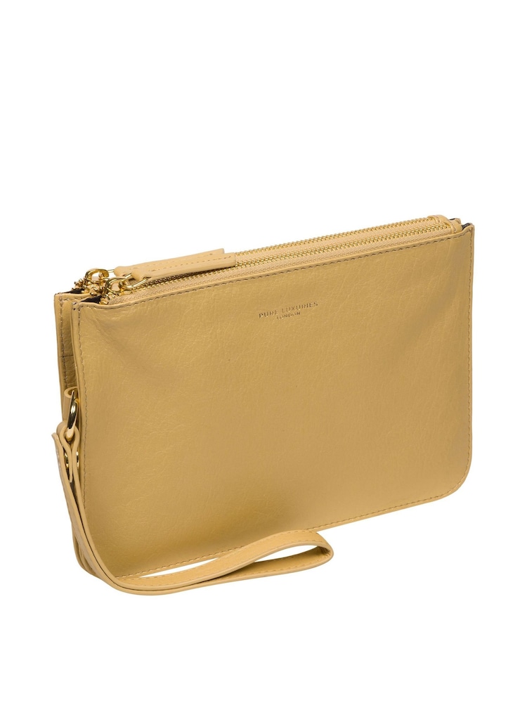 Pure Luxuries London Addison Nappa Leather Clutch Bag - Image 5 of 7