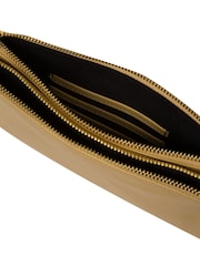 Gold - Pure Luxuries London Addison Clutch aus Nappaleder - Bild 7 von 7