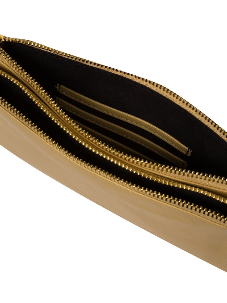 Gold - Pure Luxuries London Addison Clutch aus Nappaleder - Bild 7 von 7