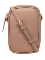 Pure Luxuries London Alaina Nappa Leather Cross-Body Phone Bag - Image 1 of 4