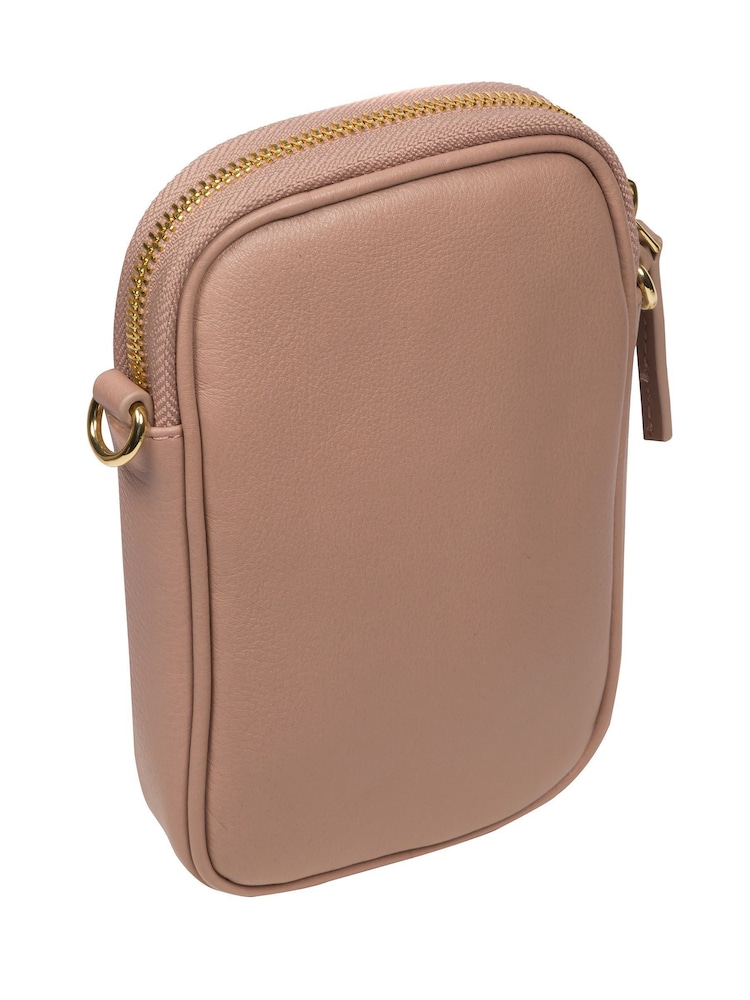 Pure Luxuries London Alaina Nappa Leather Cross-Body Phone Bag - Image 2 of 4