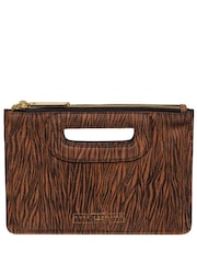 Pure Luxuries London Esher Leather Clutch Bag - Image 1 of 5