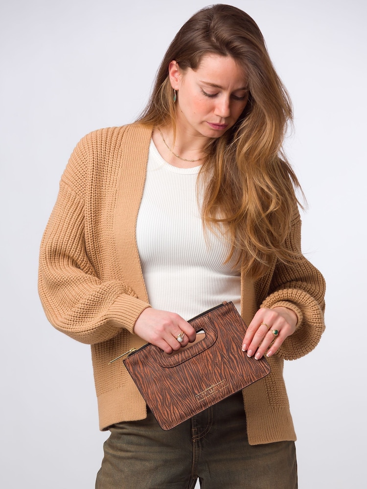 Pure Luxuries London Esher Leather Clutch Bag - Image 2 of 5