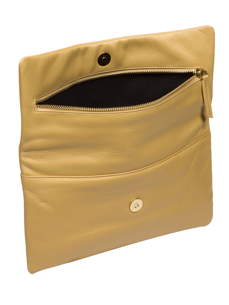 Gold - Pure Luxuries London Amelia Clutch aus Nappaleder - Bild 6 von 6