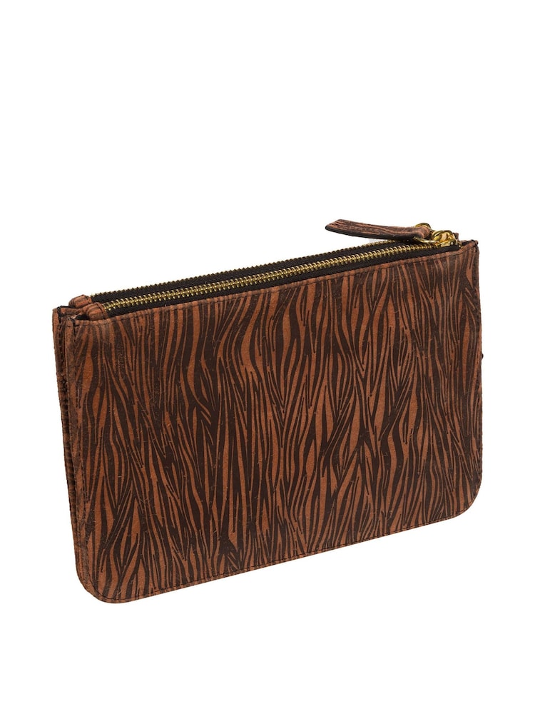 Pure Luxuries London Addison Nappa Leather Clutch Bag - Image 4 of 6