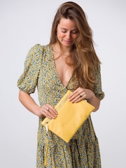 Pure Luxuries London Chalfont Leather Clutch Bag - Image 1 of 7