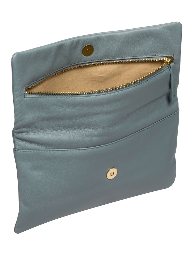 Pure Luxuries London Amelia Nappa Leather Clutch Bag - Image 4 of 5