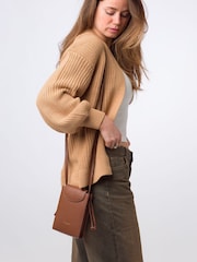 Pure Luxuries London Kiana Nappa Leather Cross-Body Phone Bag - Image 5 of 6