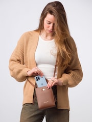 Pure Luxuries London Kiana Nappa Leather Cross-Body Phone Bag - Image 6 of 6