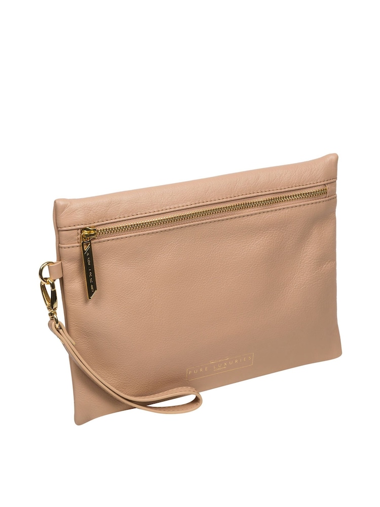 Pure Luxuries London Chalfont Leather Clutch Bag - Image 6 of 7