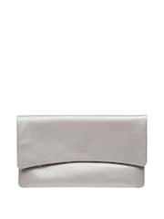 Silber - Pure Luxuries London Amelia Clutch aus Nappaleder - Bild 2 von 5