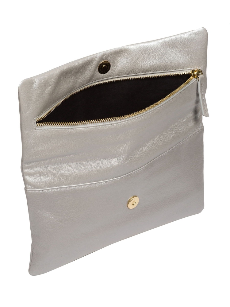 Pure Luxuries London Amelia Nappa Leather Clutch Bag - Image 4 of 5