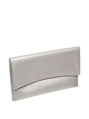 Silber - Pure Luxuries London Amelia Clutch aus Nappaleder - Bild 5 von 5