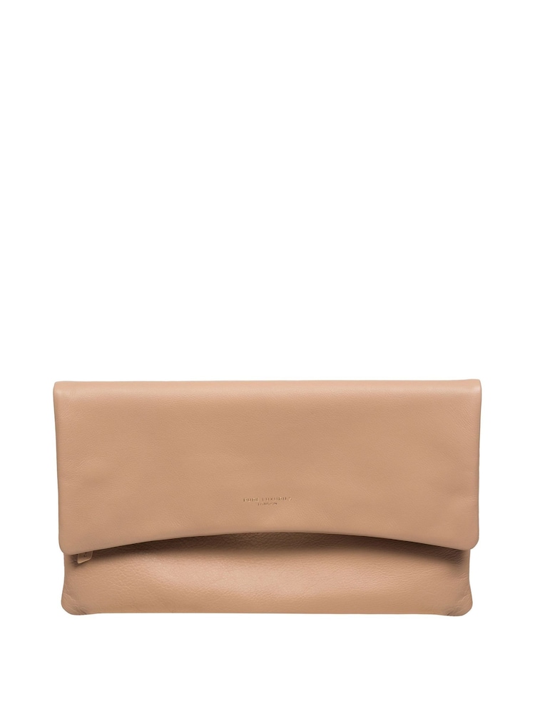 Creme - Pure Luxuries London Amelia Clutch aus Nappaleder - Bild 2 von 5