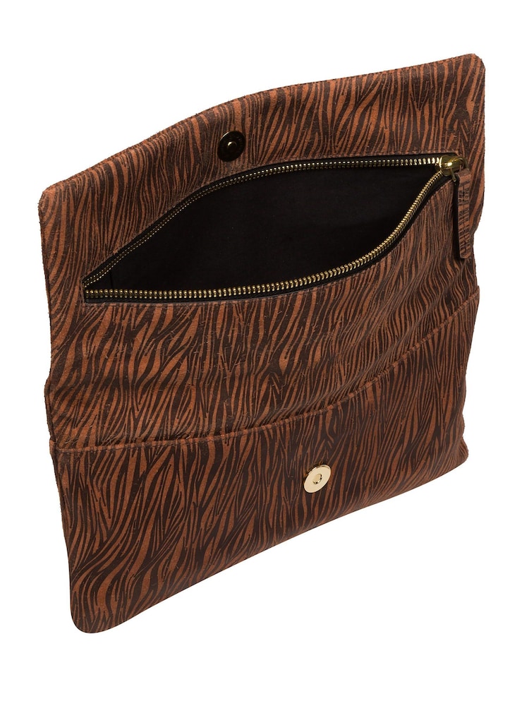 Pure Luxuries London Amelia Nappa Leather Clutch Bag - Image 4 of 5