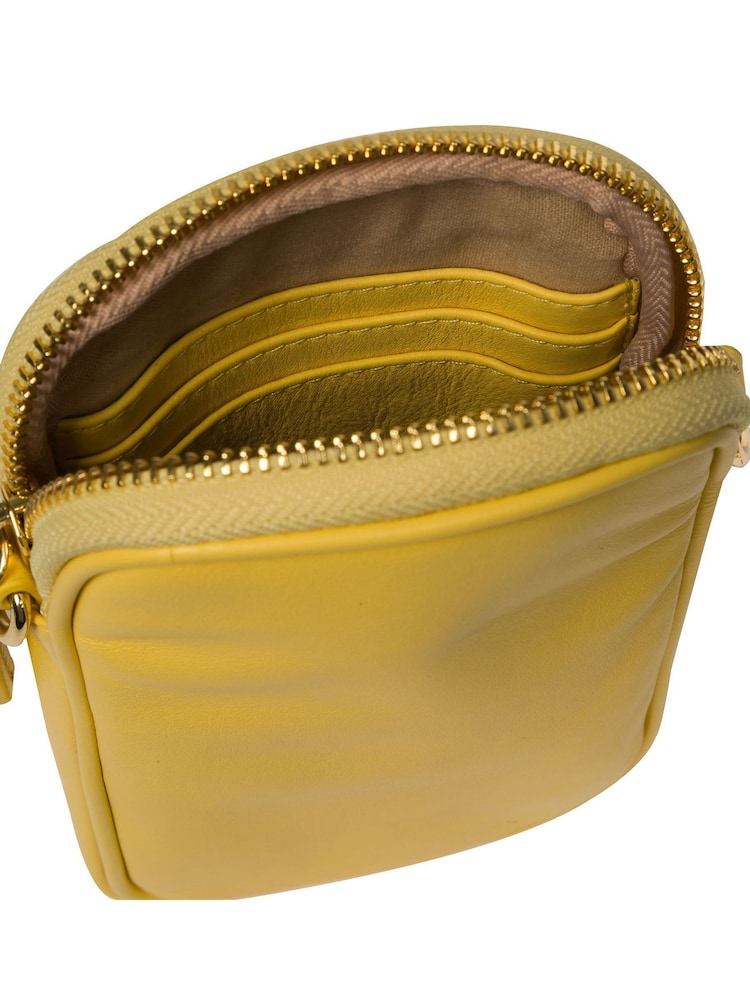 Pure Luxuries London Alaina Nappa Leather Cross-Body Phone Bag - Image 8 of 8