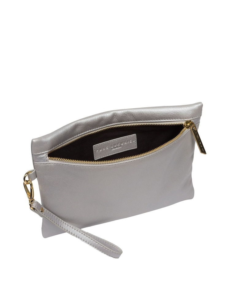 Pure Luxuries London Chalfont Leather Clutch Bag - Image 5 of 6
