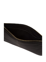 Schwarz - Pure Luxuries London Wilmslow Clutch aus Nappaleder - Bild 6 von 6