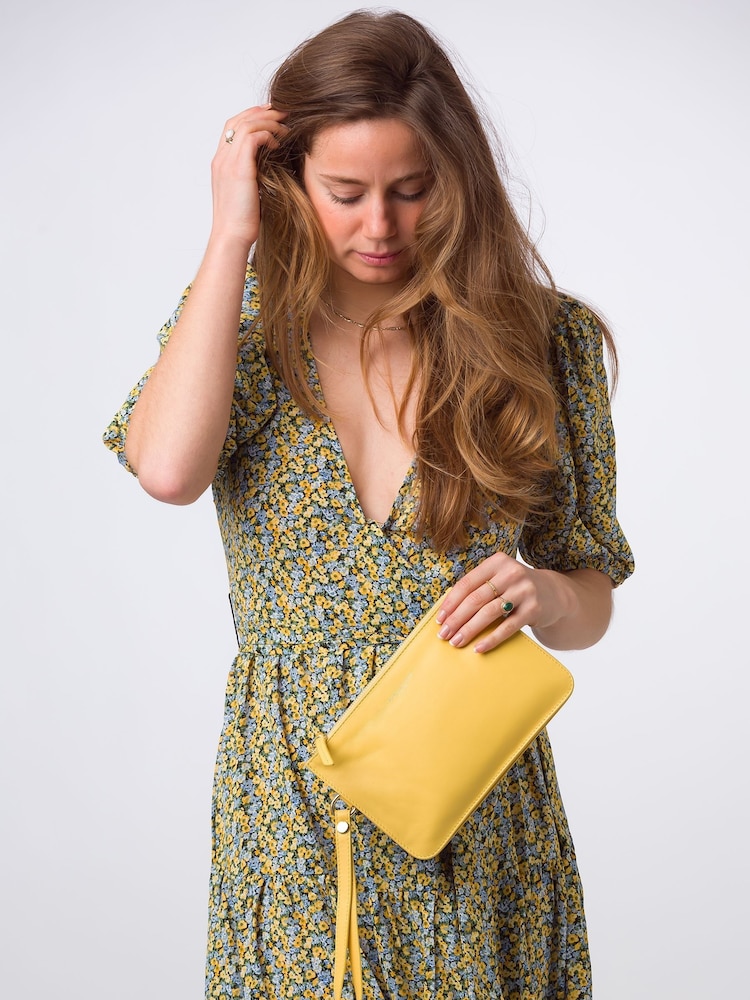 Pure Luxuries London Addison Nappa Leather Clutch Bag - Image 1 of 7