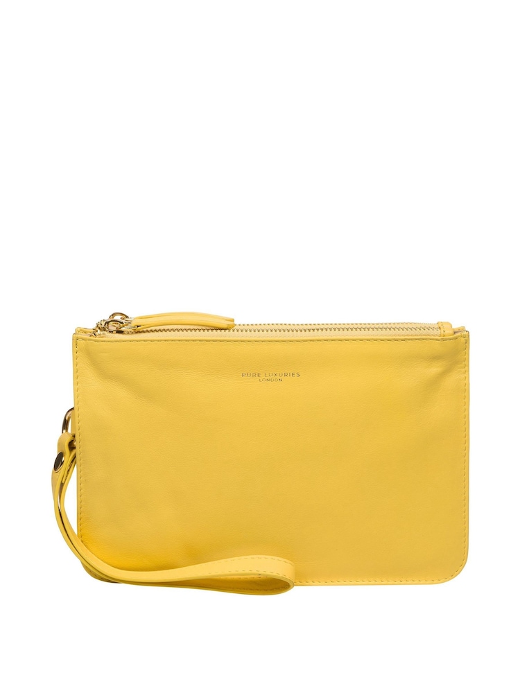 Pure Luxuries London Addison Nappa Leather Clutch Bag - Image 3 of 7