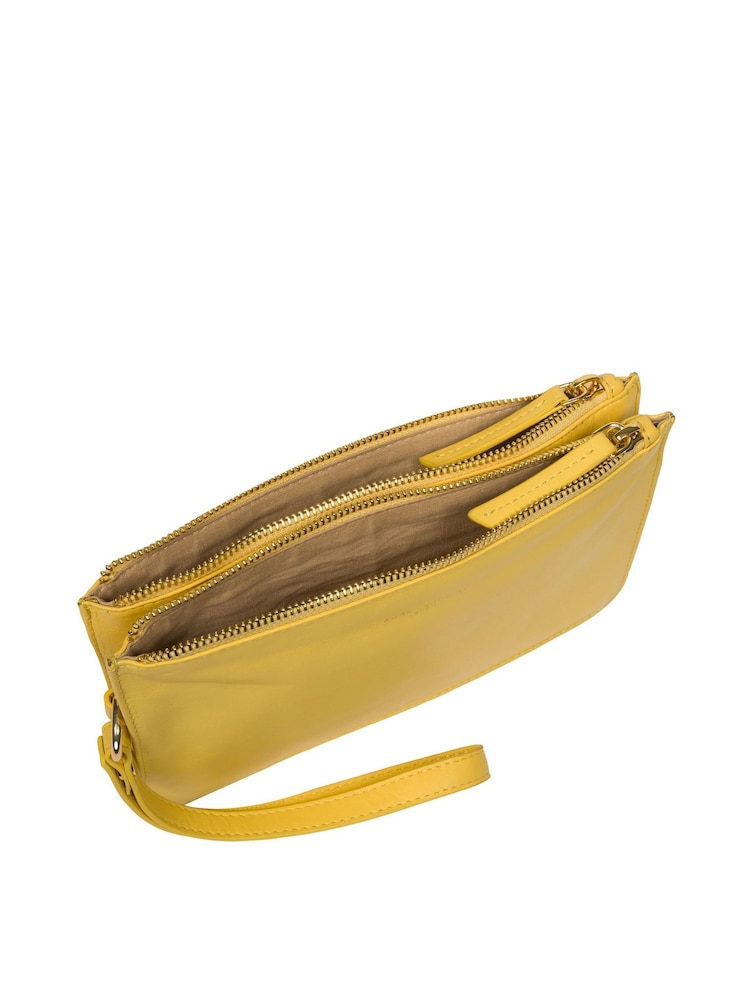 Pure Luxuries London Addison Nappa Leather Clutch Bag - Image 6 of 7