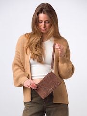 Pure Luxuries London Layla Nappa Leather Grab Clutch Bag - Image 2 of 6