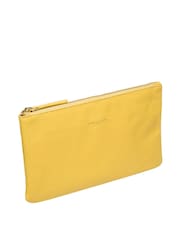 Gelb - Pure Luxuries London Wilmslow Clutch aus Nappaleder - Bild 3 von 6