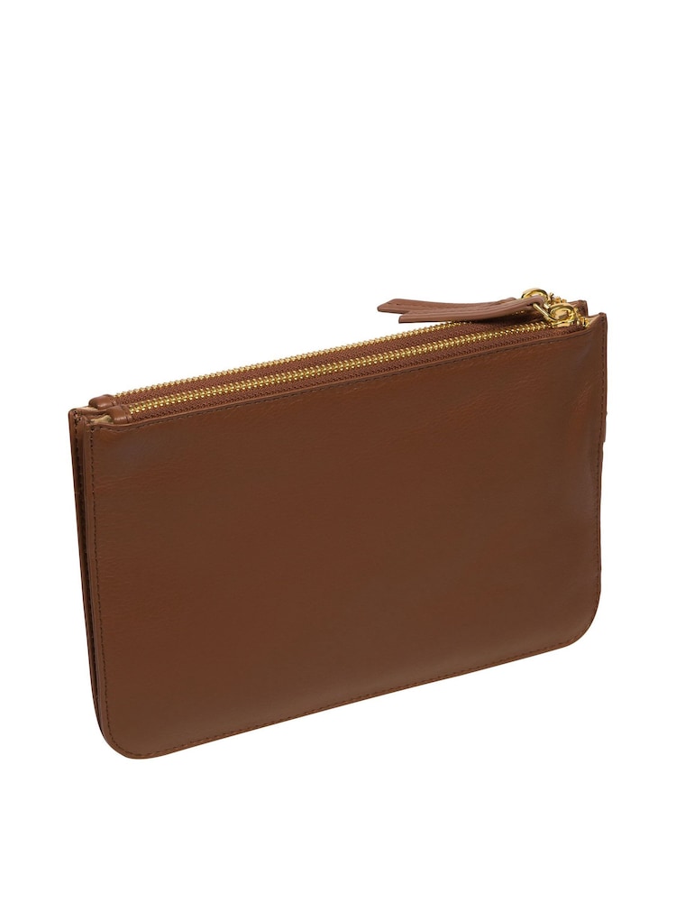 Pure Luxuries London Addison Nappa Leather Clutch Bag - Image 4 of 7