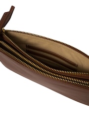 Dunkelbraun - Pure Luxuries London Addison Clutch aus Nappaleder - Bild 7 von 7