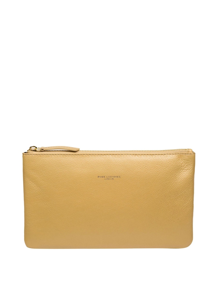 Pure Luxuries London Wilmslow Nappa Leather Clutch Bag - Image 1 of 6