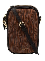 Pure Luxuries London Alaina Nappa Leather Cross-Body Phone Bag - Image 1 of 8