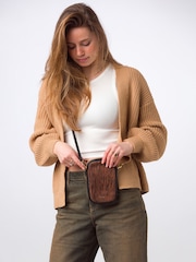 Pure Luxuries London Alaina Nappa Leather Cross-Body Phone Bag - Image 2 of 8