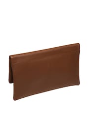 Dunkelbraun - Pure Luxuries London Amelia Clutch aus Nappaleder - Bild 3 von 5