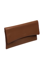Dunkelbraun - Pure Luxuries London Amelia Clutch aus Nappaleder - Bild 5 von 5