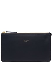 Blau - Pure Luxuries London Wilmslow Clutch aus Nappaleder - Bild 1 von 6
