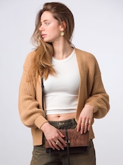 Animal - Pure Luxuries London Selene Umhänge-Clutch aus Nappaleder - Bild 1 von 7