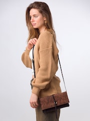 Animal - Pure Luxuries London Selene Umhänge-Clutch aus Nappaleder - Bild 2 von 7