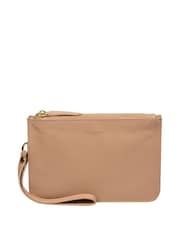 Creme - Pure Luxuries London Addison Clutch aus Nappaleder - Bild 1 von 7