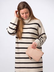 Creme - Pure Luxuries London Addison Clutch aus Nappaleder - Bild 2 von 7