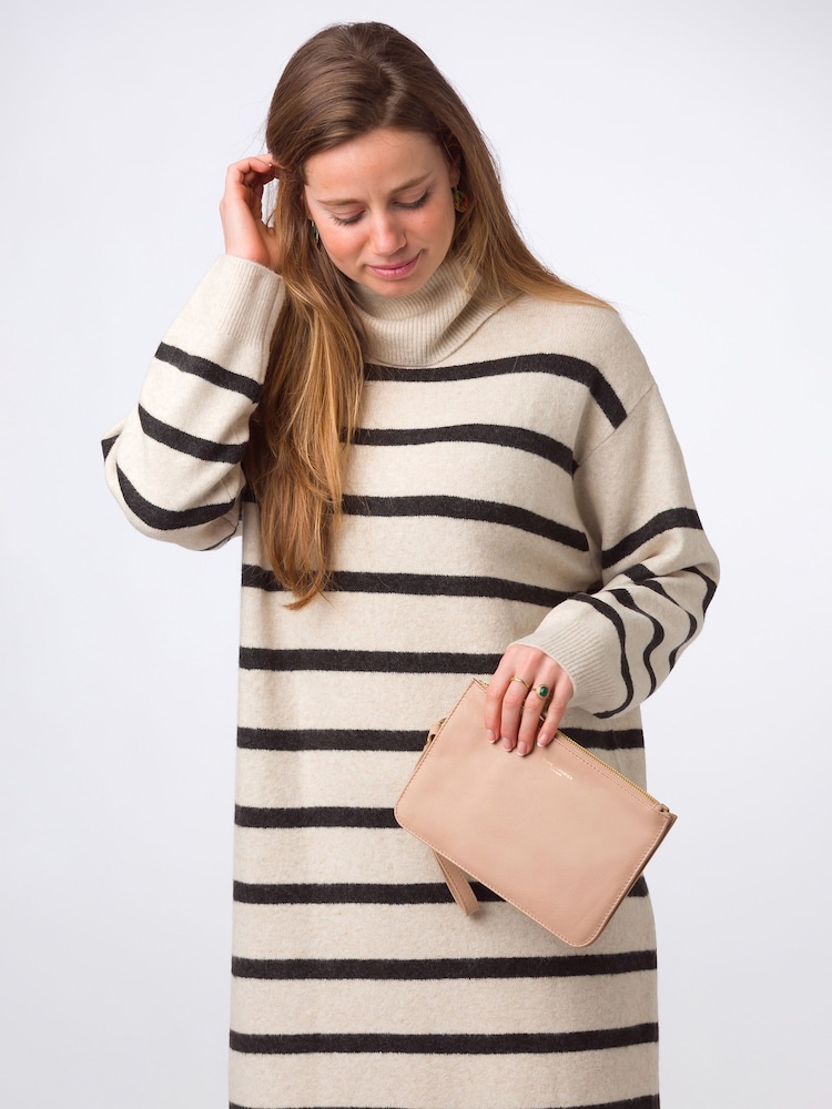 Creme - Pure Luxuries London Addison Clutch aus Nappaleder - Bild 2 von 7