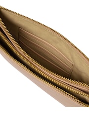 Creme - Pure Luxuries London Addison Clutch aus Nappaleder - Bild 7 von 7