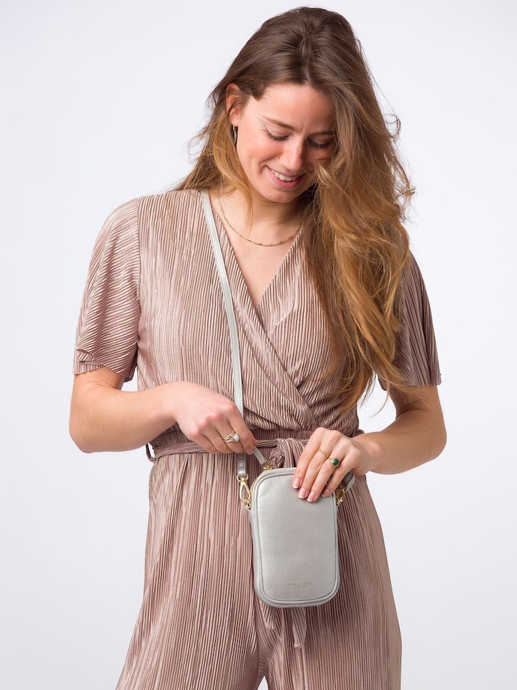 Pure Luxuries London Alaina Nappa Leather Cross-Body Phone Bag - Image 2 of 8