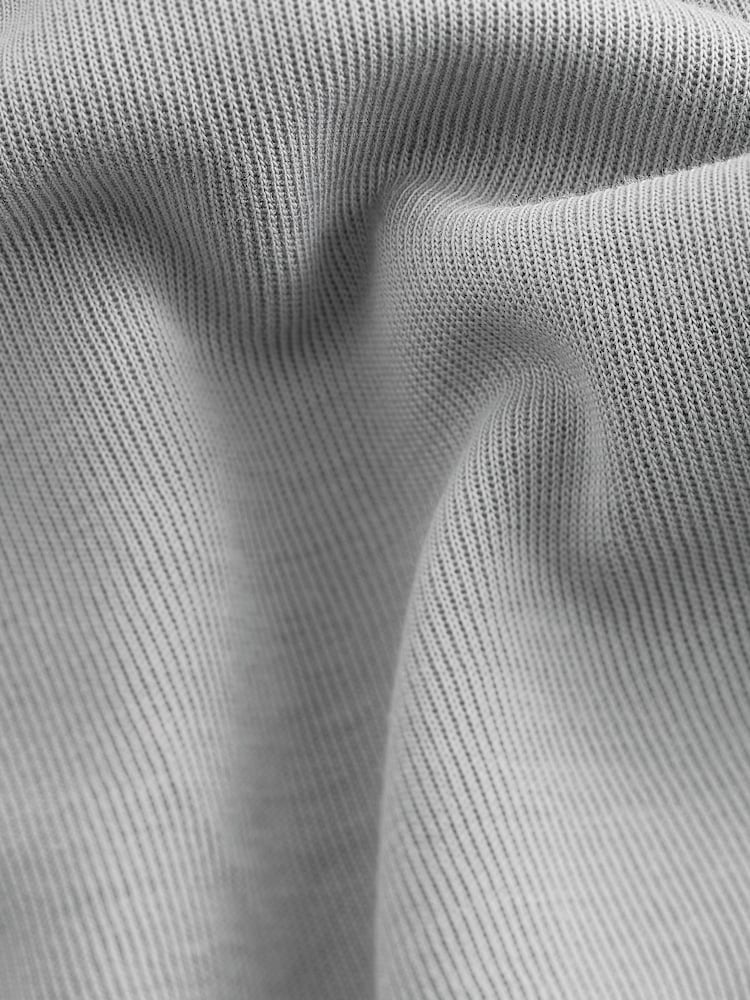 Grey Relaxed Fit Smart Cuban Collar Jersey Shirt - Image 7 of 7 Grey Relaxed Fit Smart Cuban Collar Jersey Shirt - Image 7 of 7